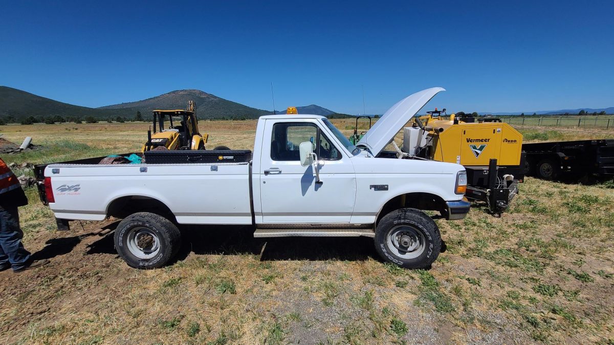 White Ford Truck